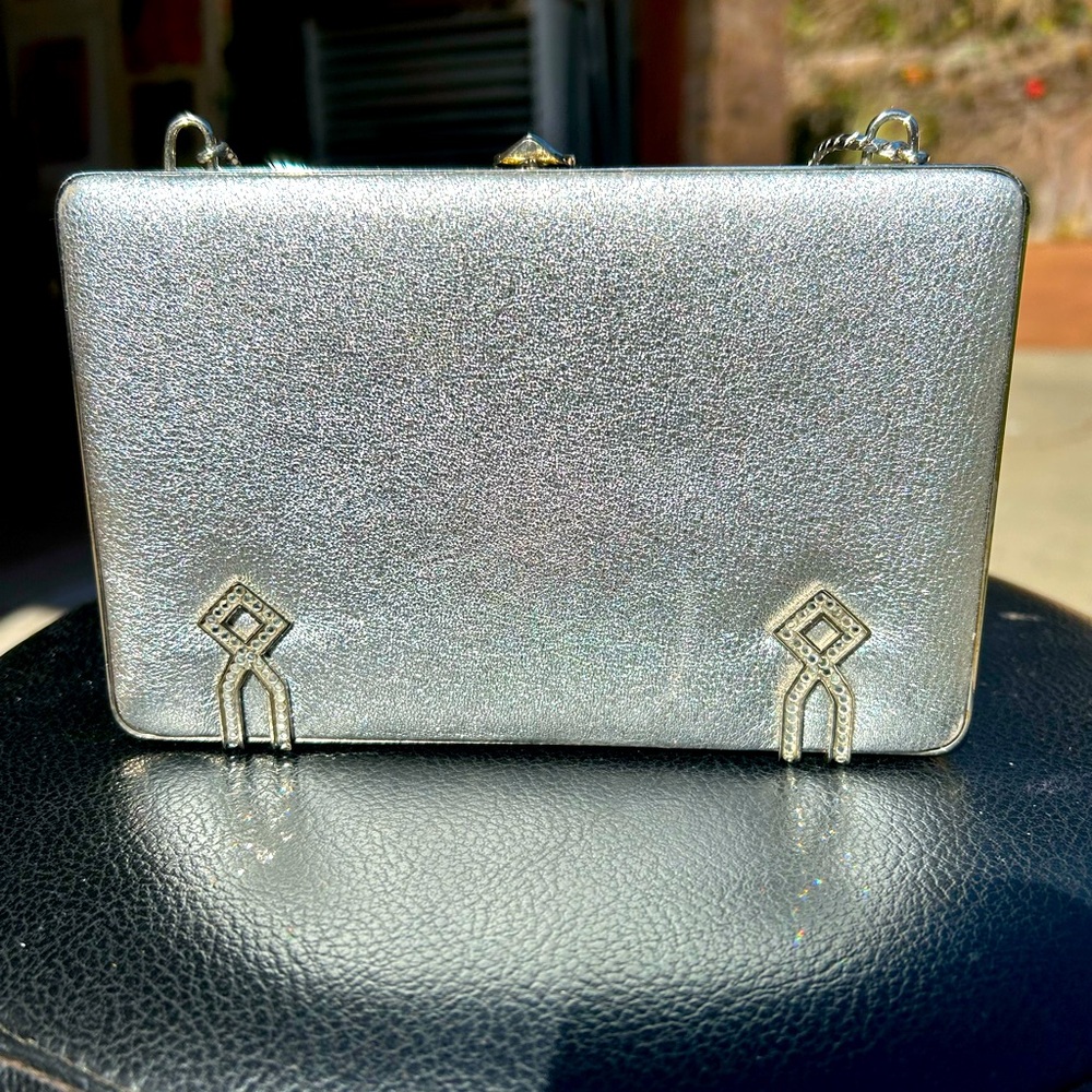 Vintage Judith Leiber Karung leather evening bag